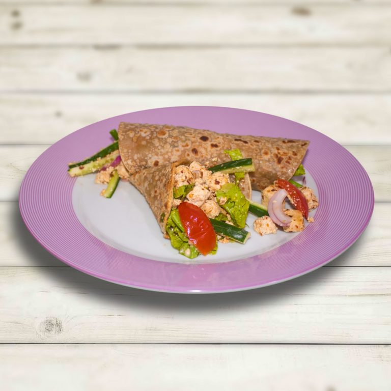 CHILLI TOFU AND SPRING ONION WRAPS