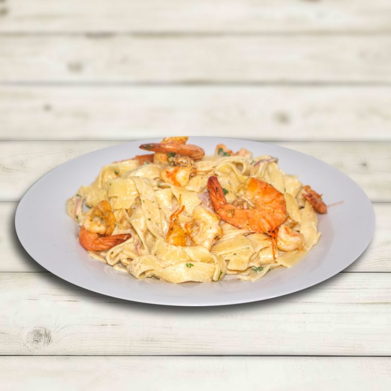 FETTUCCINE PRAWNS ALFREDO