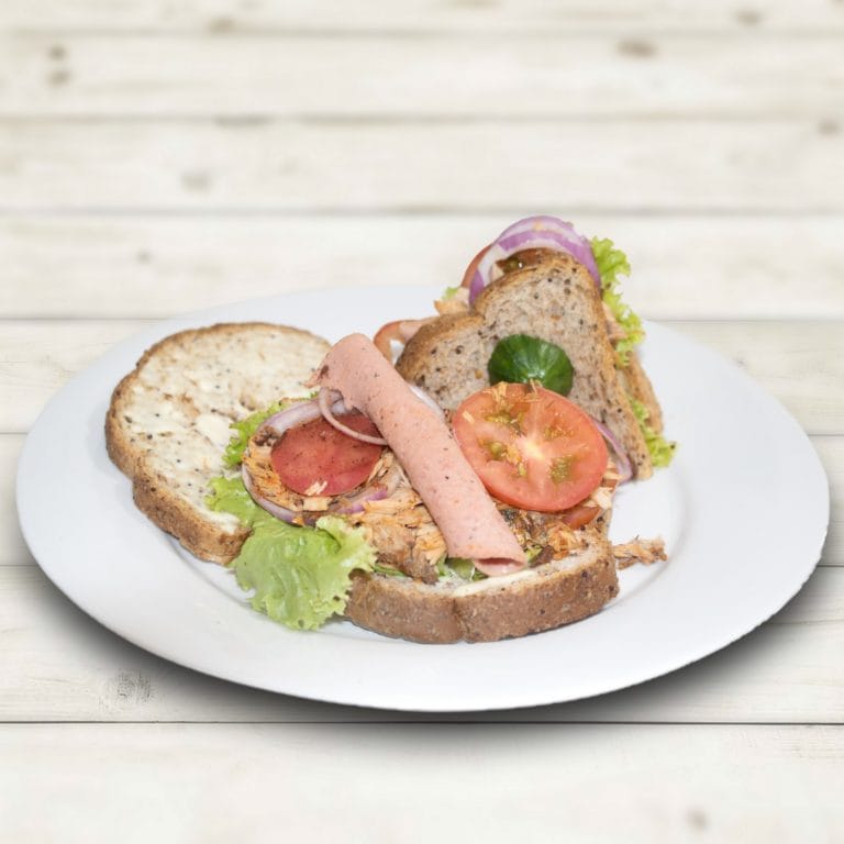 TUNA, HAM AND CHEESE SANDWICH