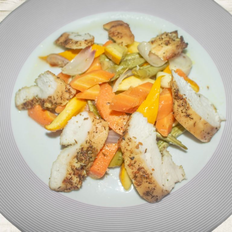 HERB & LEMON ROASTED CHICKEN WITH VEGETABLES