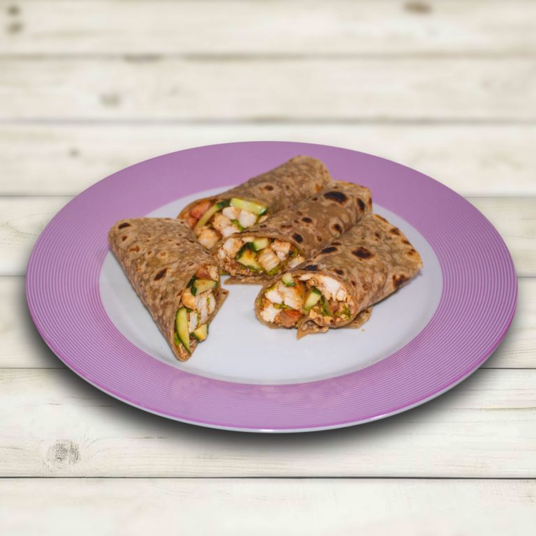 SPICY PEANUT CHICKEN WRAPS