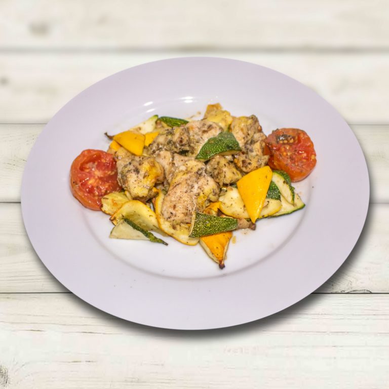 FOIL BAKED CHICKEN WITH VEGGIES