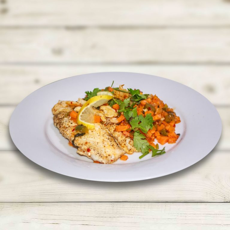 FISH IN A VEGETABLE PATCH