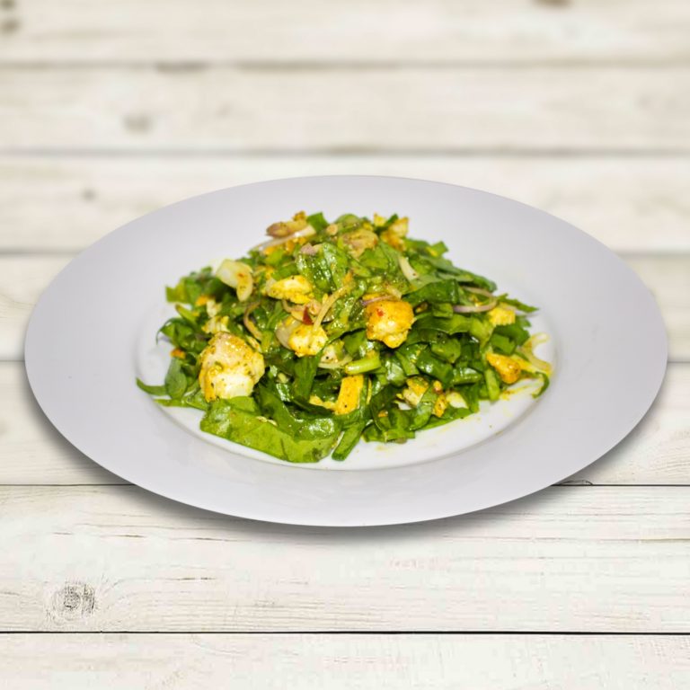 FISH SALAD WITH SPINACH