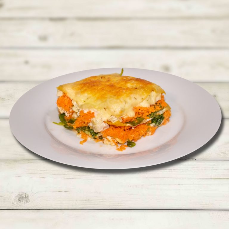 FISH LASAGNE WITH CHEESY TOPPING