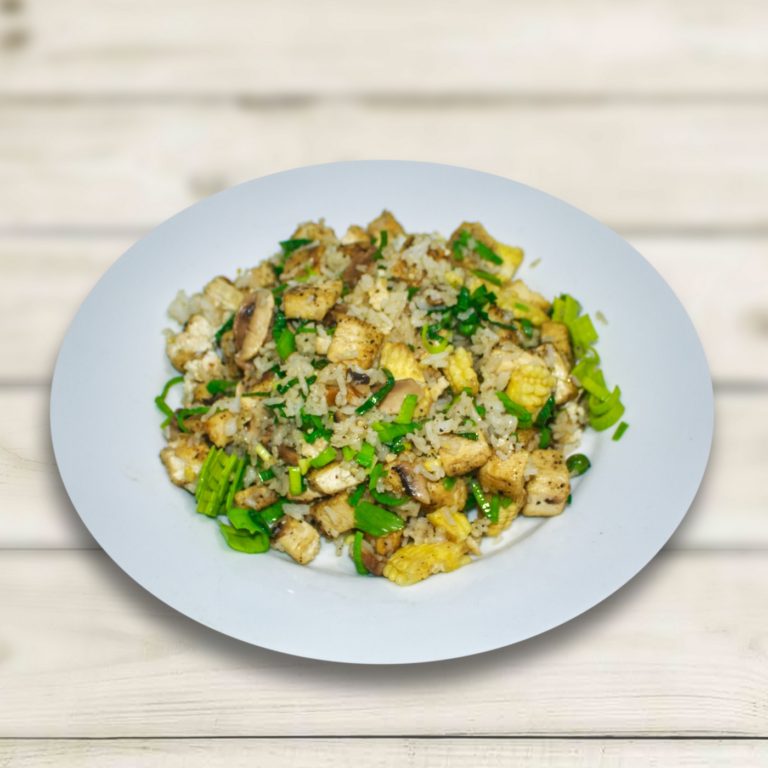FRIED RICE WITH CRISPY TOFU