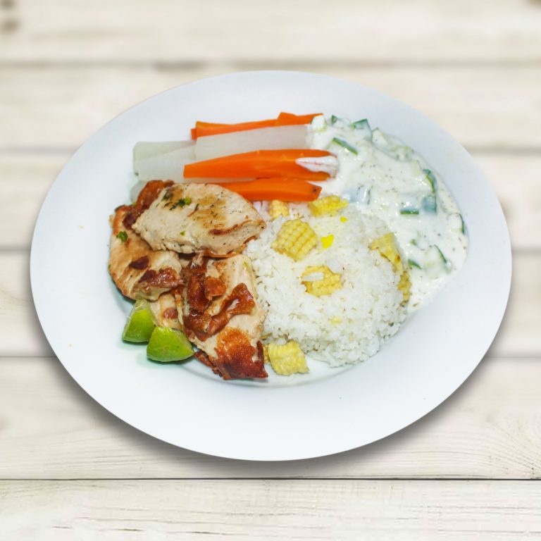 GRILLED FISH AND VEG RICE