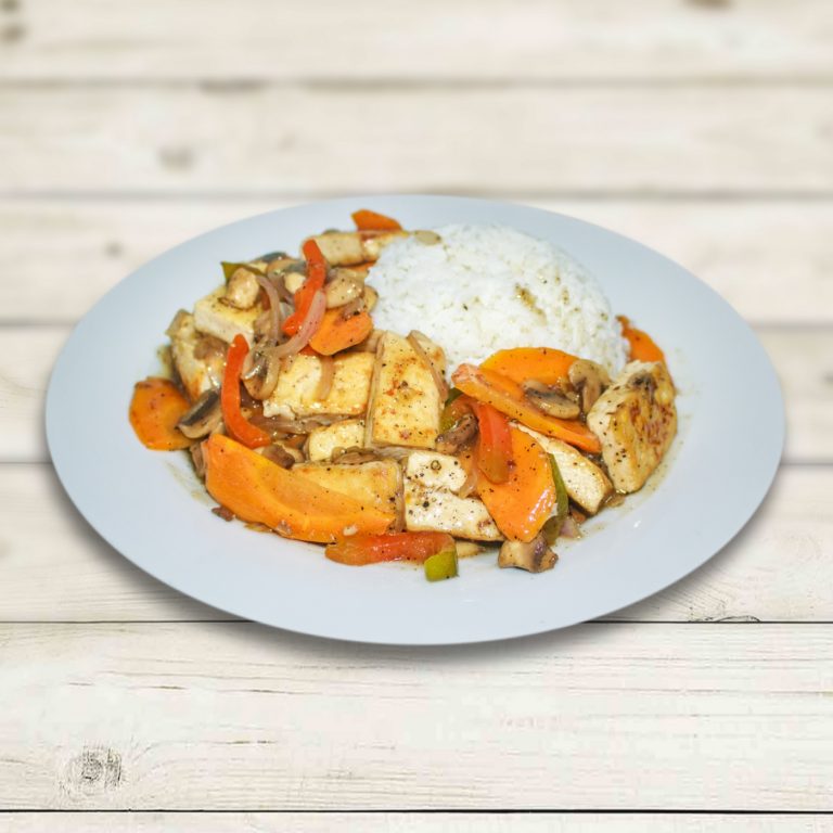 TERIYAKI TOFU AND RICE
