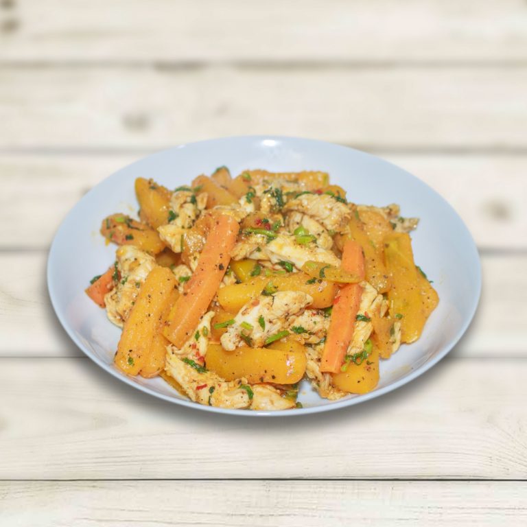 CHICKEN AND PUMPKIN STIR FRY