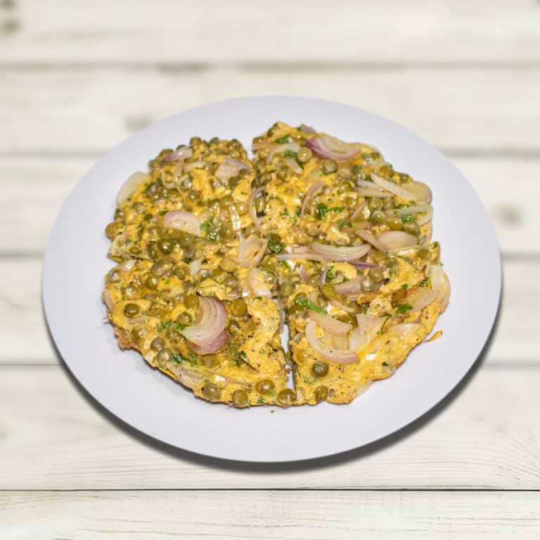 EGG AND GREEN PEA FRITTATA