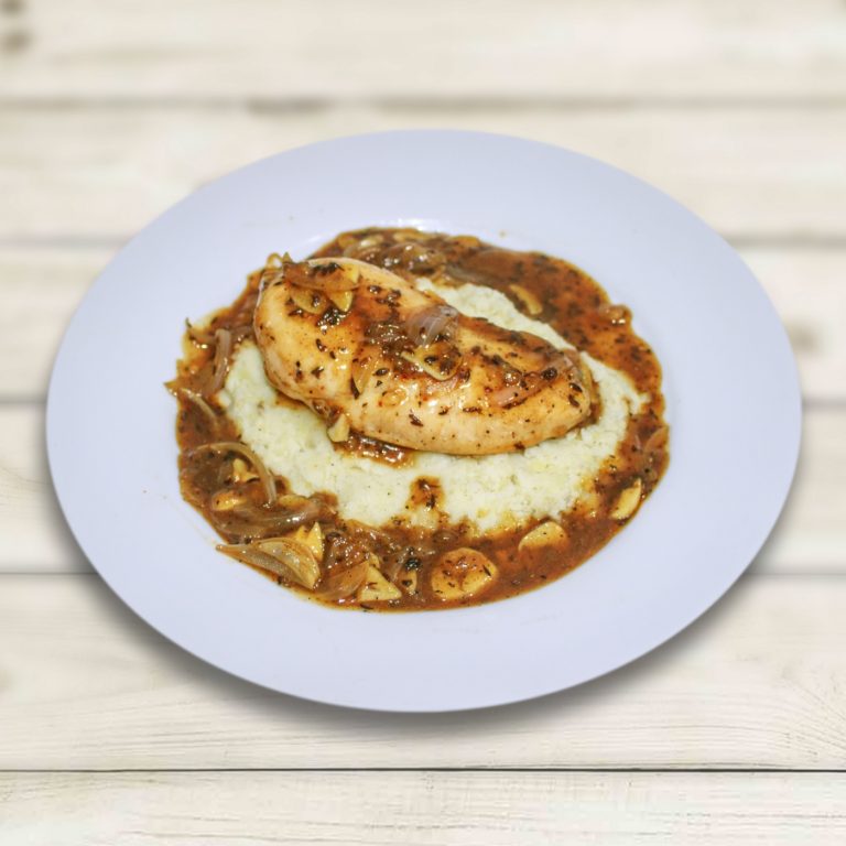 MOROCCAN CHICKEN WITH SWEET POTATO MASH