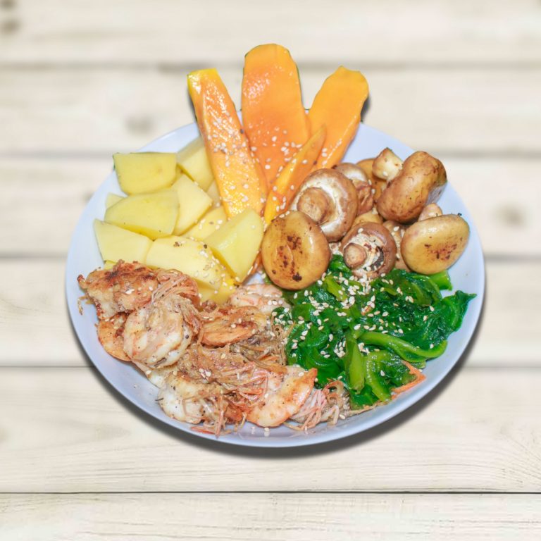 PRAWN & POTATO POKE BOWL