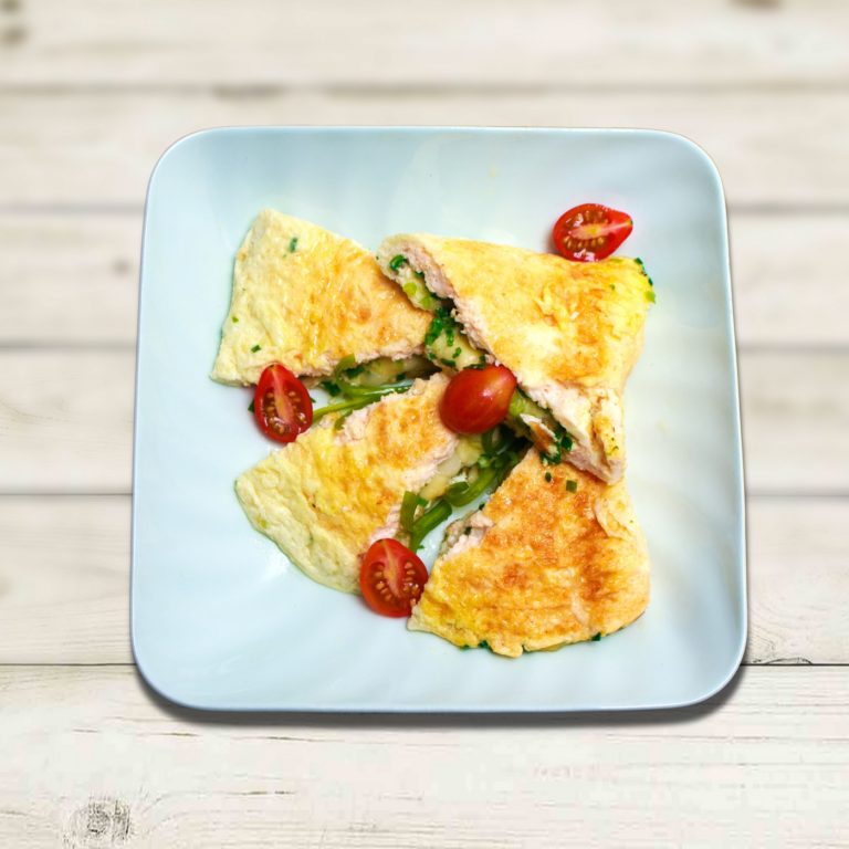 EGG WHITE OMELETTE QUESADILLA