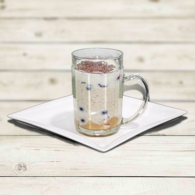 GRAPES AND PEANUT BUTTER PROTEIN OVERNIGHT OATS