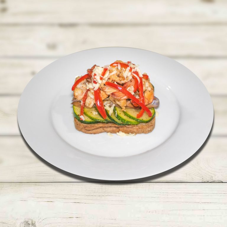 GRILLED FISH WITH EGGPLANT SANDWICH