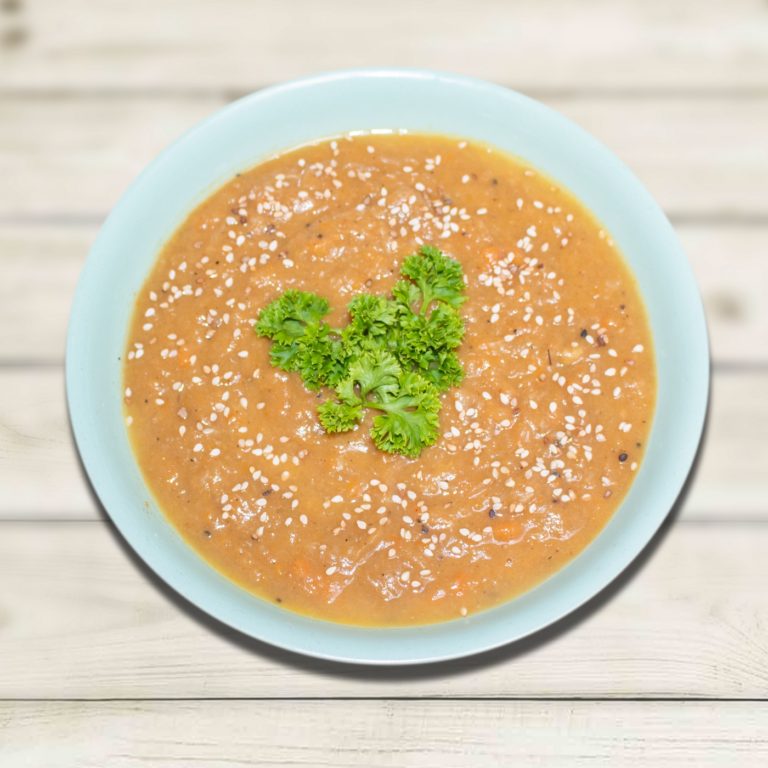 SWEET POTATO & GROUND BEEF SOUP