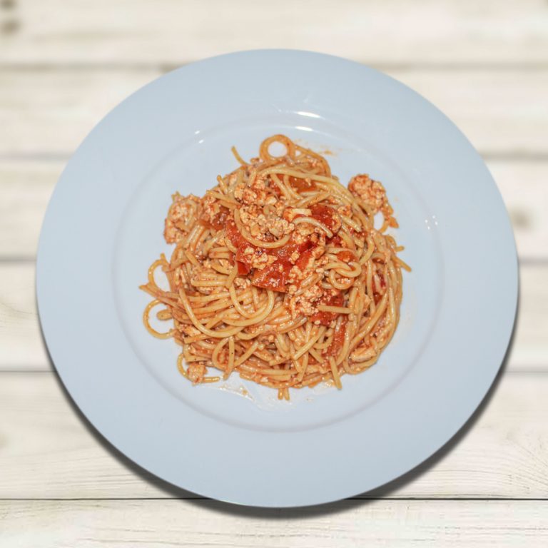 TOFU BOLOGNESE WATER