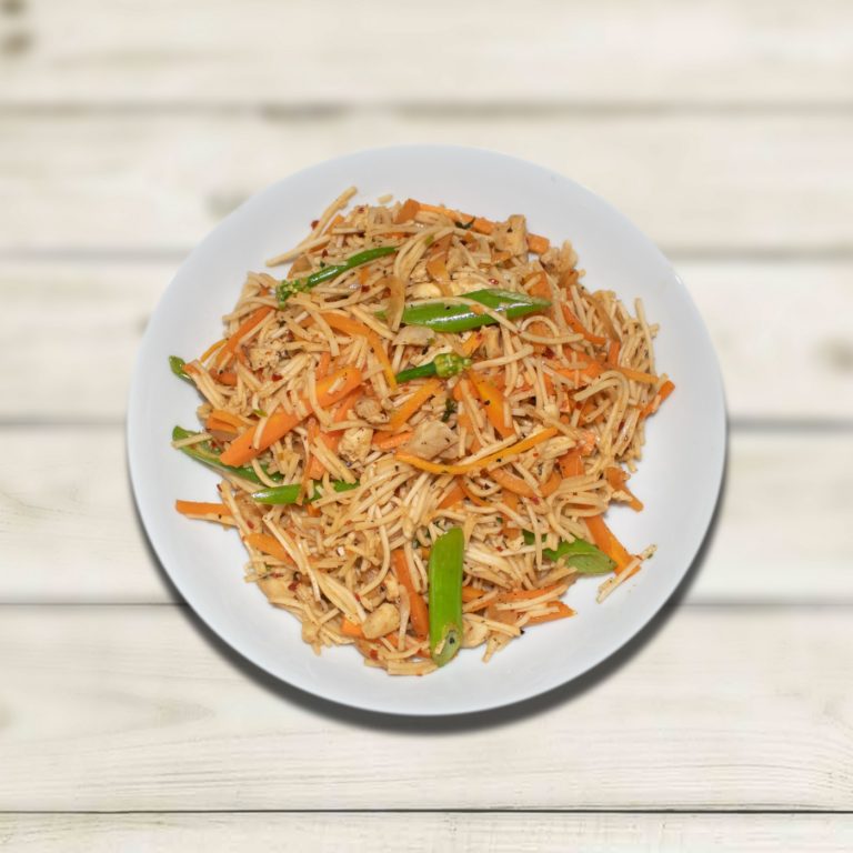 CRISPY CHILLI TURKEY NOODLES￼
