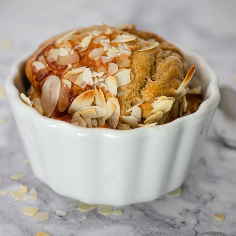 Almond Vanilla Baked Oats