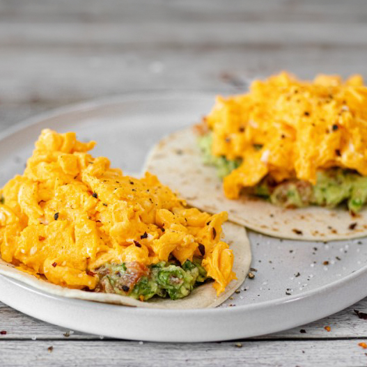 Avocado & Egg Breakfast Tacos