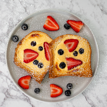 Berry Custard Air Fryer Toast