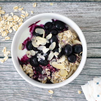 Blueberry & Almond Overnight Oats