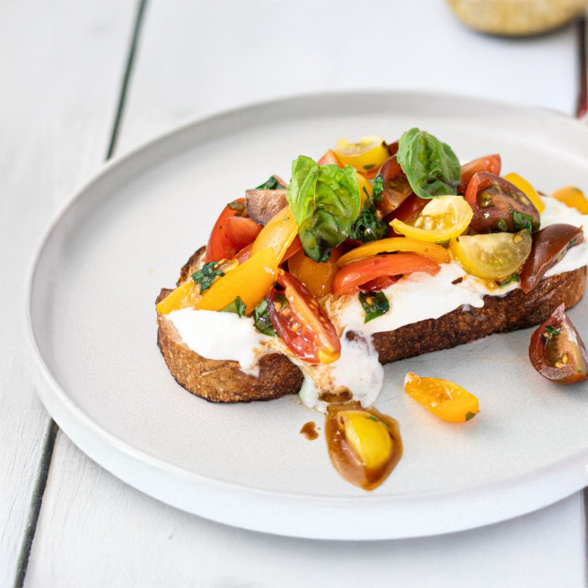 Burrata Caprese Toast