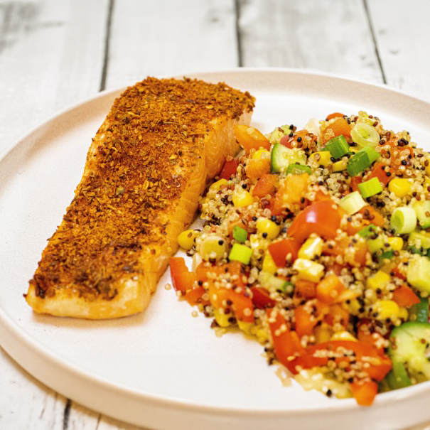 Cajun Salmon & Quinoa Salad