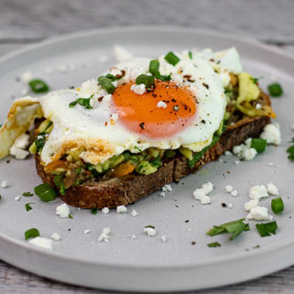 Crispy Feta Honey Avocado Toast