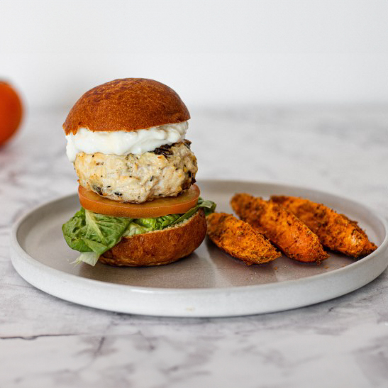 Mediterranean Chicken Burgers