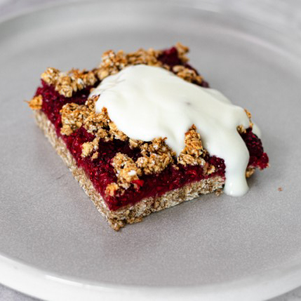 Raspberry Chia Oat Bars
