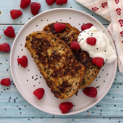 Sesame Sourdough French Toast
