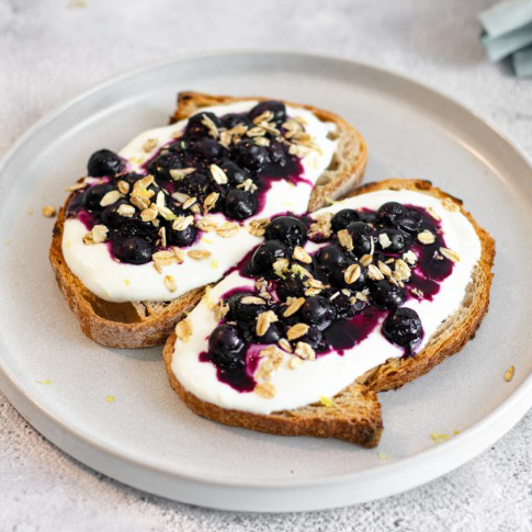 Zesty Lemon Blueberry Toast