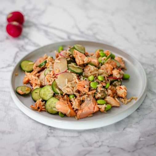 Zesty Rice & Salmon Salad