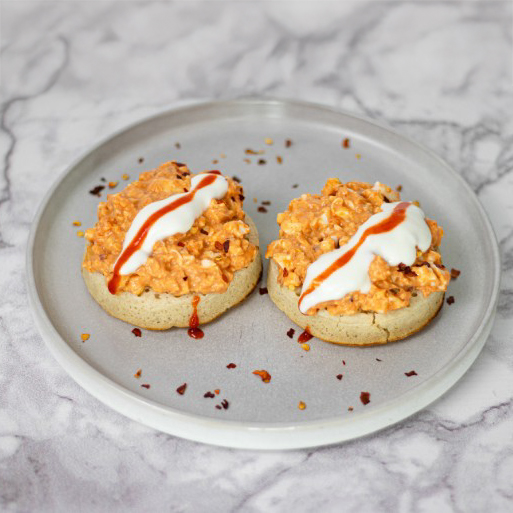 Spiced Egg & Yogurt Crumpets