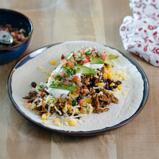 Pulled Chicken Burrito