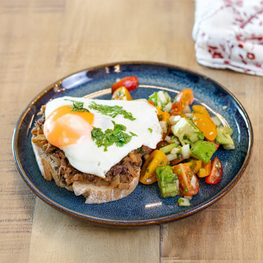 Mexican Eggs MolletesHigh ProteinMed Carb