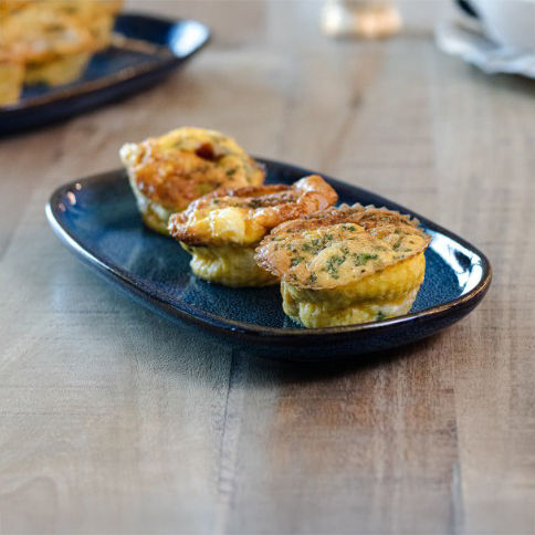 Air Fryer Caprese Frittata Muffins