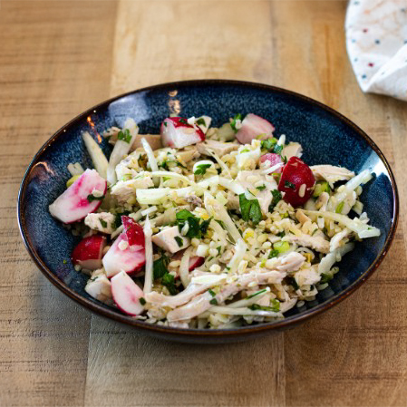 Lemon Radish Bulgar Wheat Salad