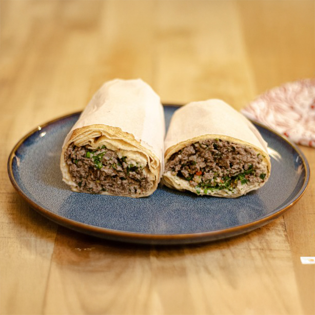Middle Eastern Beef & Feta Pita Wraps