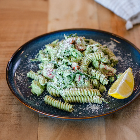 Creamy Pesto Chicken Pasta Salad
