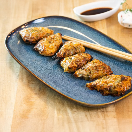 Crispy Prawn Rice Paper Gyozas