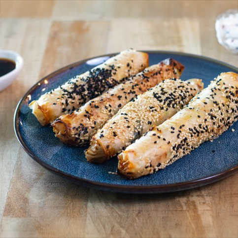 Crispy Prawn Toast Rice Paper Rolls