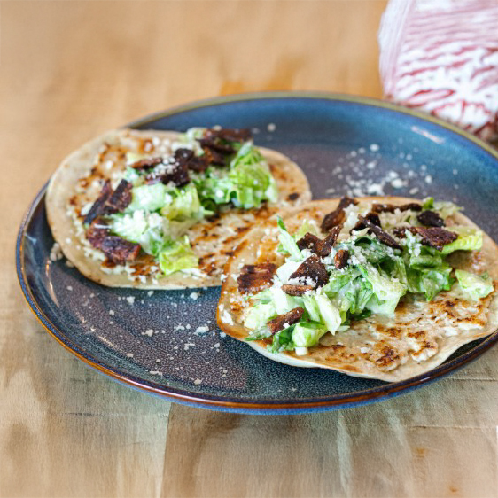 Chicken Caesar Tacos