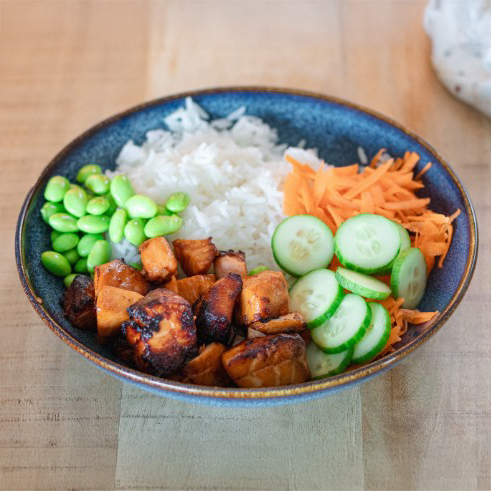 Crispy Salmon Bowls