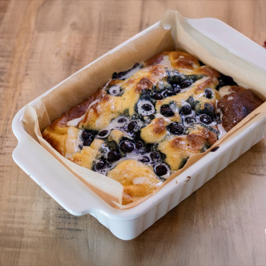 High Protein Blueberry Bake