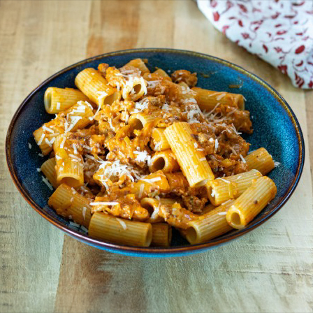 Spicy Sausage & Leek Pasta
