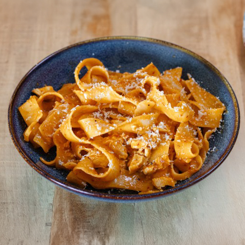 Chicken & ’Nduja Pappardelle