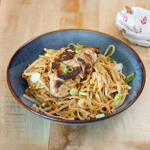 Spicy Peanut Noodles with Chicken