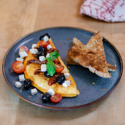 Greek Omelette with Toast